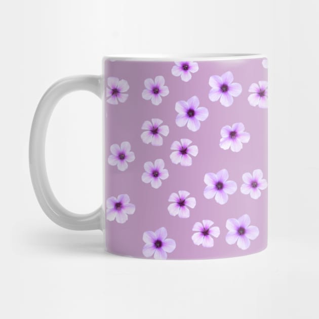 Purple Cherry Blossom Pattern by thesnowwhyte